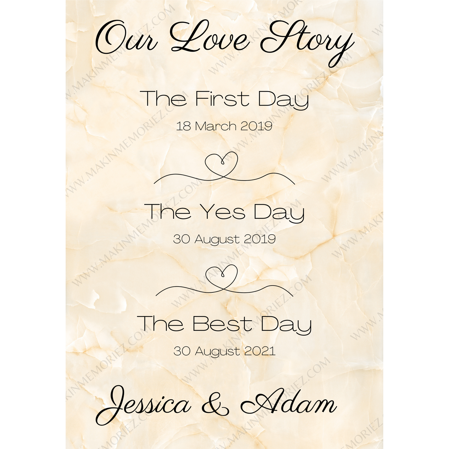 ♡ Our Love Story Print ♡