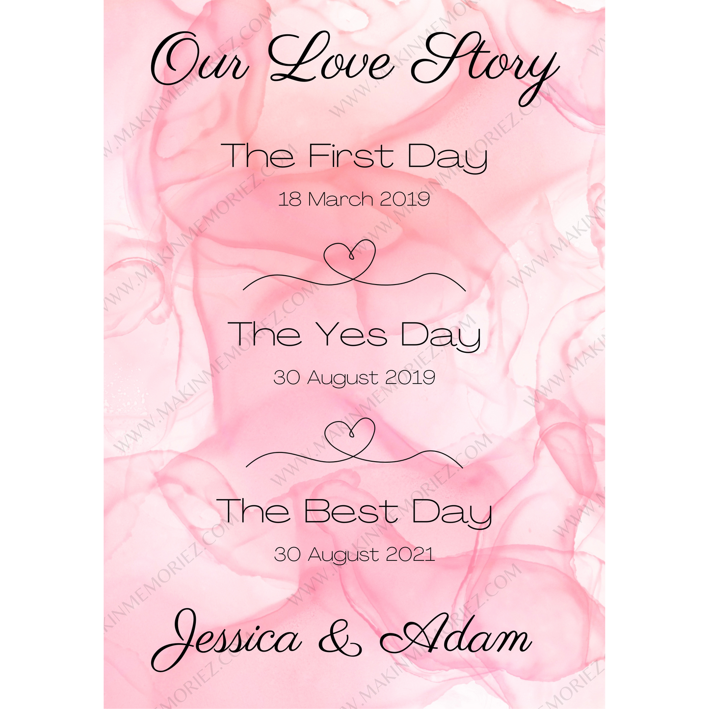 ♡ Our Love Story Print ♡