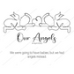 ♡ Angel Baby Print Birth Poster - Single Or Twins ♡