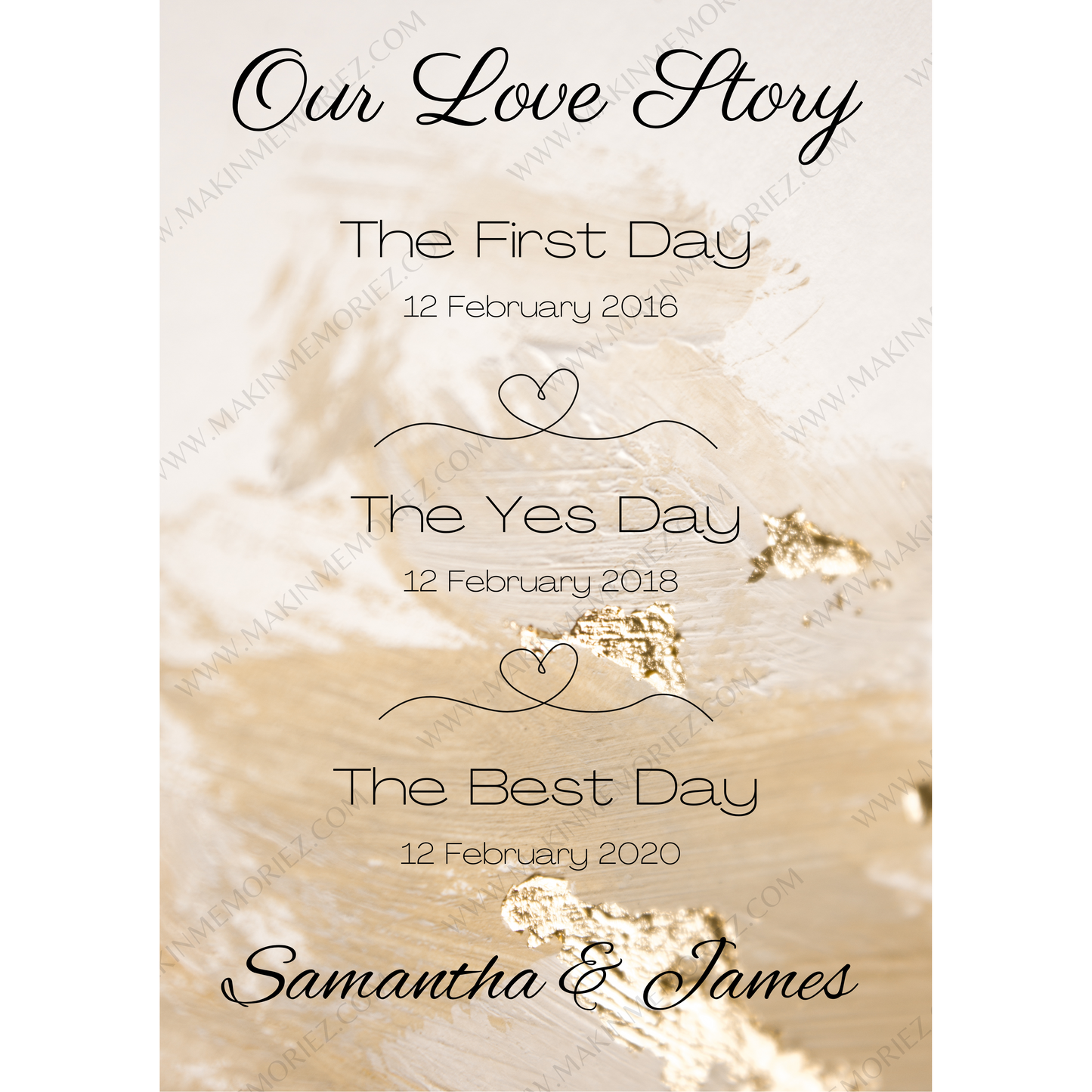 ♡ Our Love Story Print ♡