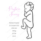 ♡ Single 1:1 Scale Baby Print Birth Poster - COLOURED BABY AND/OR WRITING - A2 Size ♡