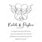 ♡ Angel Baby Print Birth Poster - Single Or Twins ♡