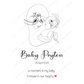 ♡ Angel Baby Print Birth Poster - Single Or Twins ♡