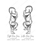 ♡ Double/Twin 1:1 Scale Baby Print Birth Poster - BABY LENGTH 54CM AND OVER - A1 Size ♡