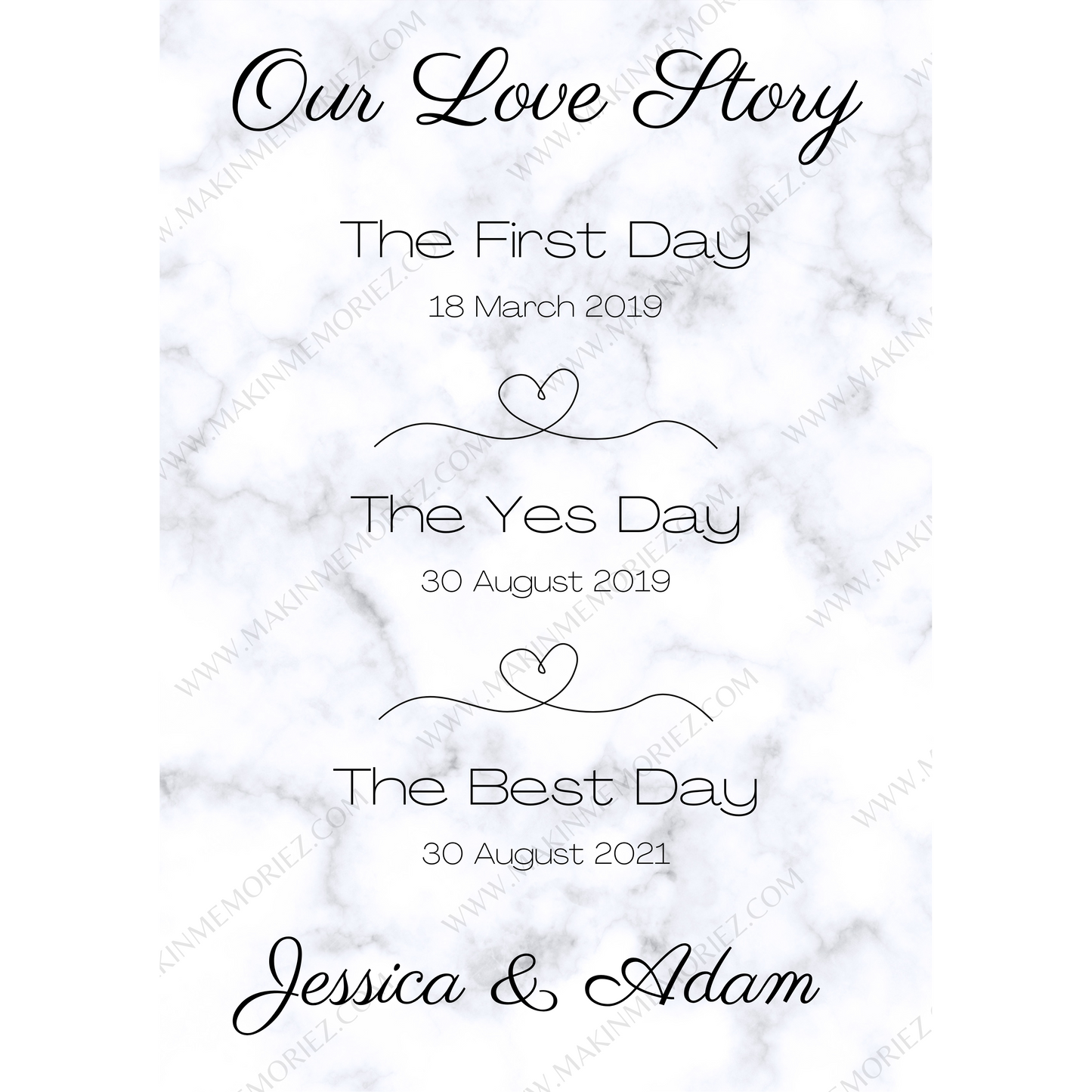 ♡ Our Love Story Print ♡