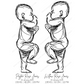 ♡ Double/Twin 1:1 Scale Baby Print Birth Poster - BABY LENGTH 53CM AND UNDER - A2 Size ♡