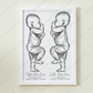 ♡ Double/Twin 1:1 Scale Baby Print Birth Poster - BABY LENGTH 53CM AND UNDER - A2 Size ♡