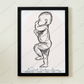 ♡ Single 1:1 Scale Baby Print Birth Poster - COLOURED BACKGROUNDS - A2 Size ♡