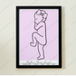 ♡ Single 1:1 Scale Baby Print Birth Poster - COLOURED BACKGROUNDS - A2 Size ♡