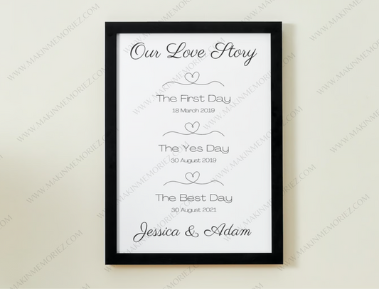 ♡ Our Love Story Print ♡