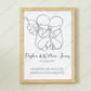 ♡ Angel Baby Print Birth Poster - Single Or Twins ♡