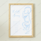 ♡ Single 1:1 Scale Baby Print Birth Poster - COLOURED BABY AND/OR WRITING - A2 Size ♡